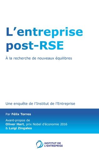 Emprunter L'entreprise post-RSE. A la recherche de nouveaux équilibres livre