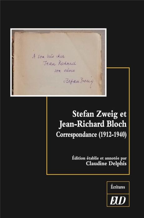 Emprunter Stefan Zweig et Jean-Richard Bloch. Correspondance (1912-1940) livre