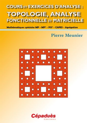 Emprunter COURS ET EXERCICES D'ANALYSE : TOPOLOGIE, ANALYSE FONCTIONNELLE ET MATRICIELLE livre