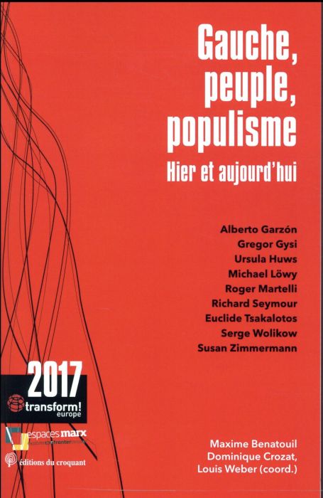 Emprunter Gauche, peuple et populisme. Hier et aujourd'hui livre