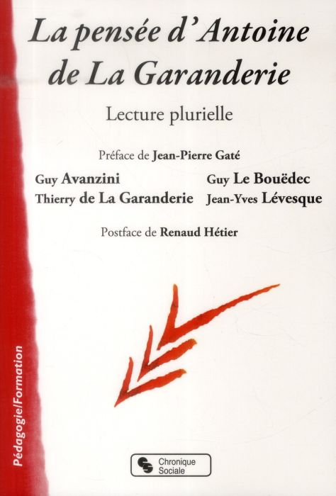 Emprunter La pensée d'Antoine de la Garanderie. Lecture plurielle livre