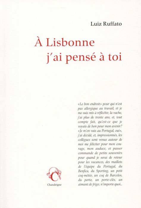 Emprunter A Lisbonne, j'ai pensé à toi livre