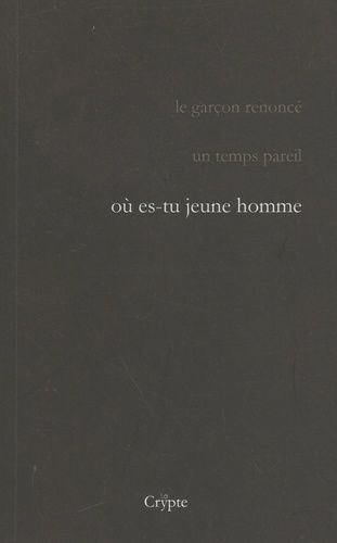 Emprunter Où es-tu jeune homme livre