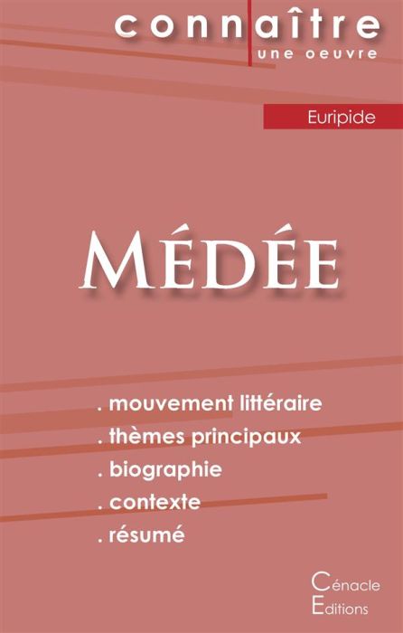 Emprunter Médée. Fiche lecture livre