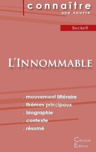 Emprunter L'Innommable. Fiche de lecture livre