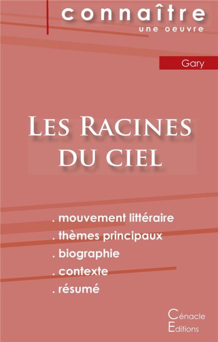 Emprunter Les racines du ciel. Fiche de lecture livre