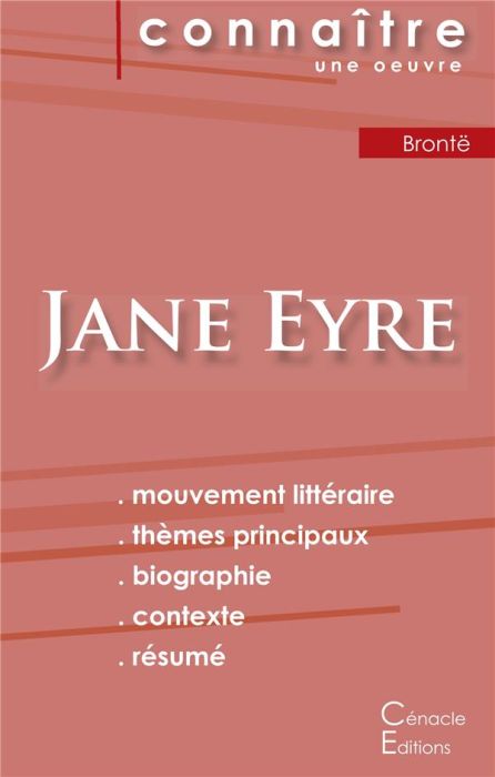 Emprunter Jane Eyre. Fiche de lecture livre