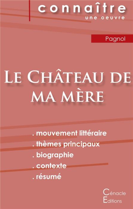 Emprunter Le château de ma mère. Fiche de lecture livre