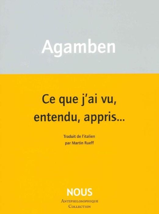 Emprunter Ce que j’ai vu, entendu, appris… livre