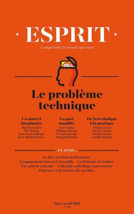 Emprunter Esprit N° 433, Mars-Avril 2017 : Repenser la technique livre