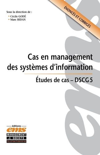 Emprunter Cas en management des systèmes d'information DSCG 5 livre