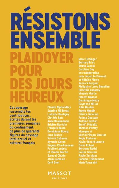 Emprunter Résistons ensemble. Plaidoyer pour des jours heureux livre