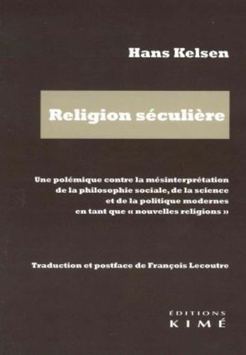 Emprunter Religion séculière. Une polémique contre la mésinterprétation de la philosophie sociale, de la scien livre