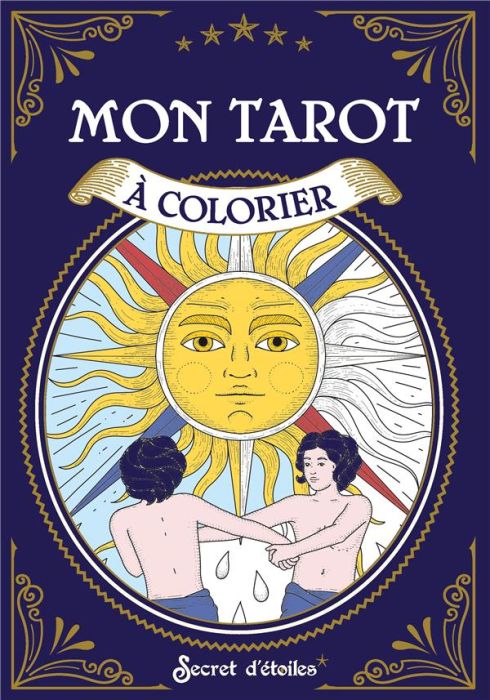 Emprunter Mon tarot à colorier. Avec 22 cartes à colorier, une jolie pochette en tissu, un set de crayons et u livre