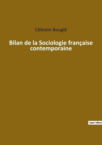 Emprunter Bilan de la sociologie francaise contemporaine livre