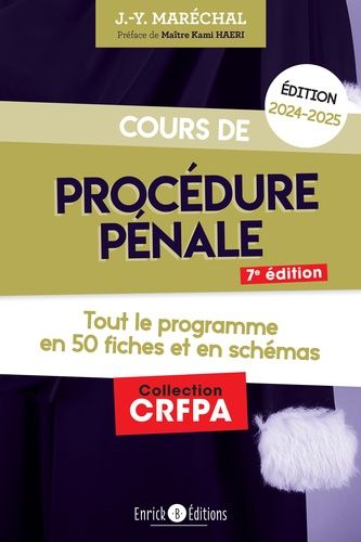 Emprunter Cours de procédure pénale. Tout le programme en fiches et en schémas, Edition 2024-2025 livre