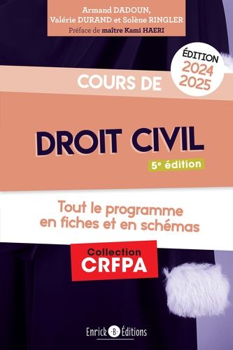 Emprunter Cours de droit civil. Tout le programme en fiches et en schémas, Edition 2024-2025 livre