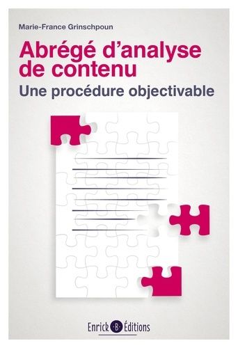 Emprunter Abrégé d'analyse de contenu. Une procédure objectivable livre