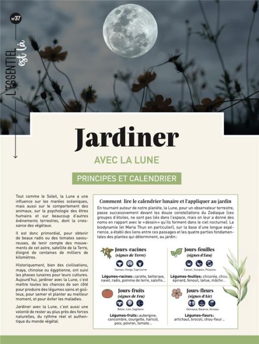  Jardinez avec la Lune 2024 - Trédoulat, Thérèse - Livres