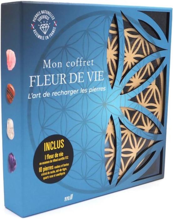 Emprunter Mon coffret Fleur de vie. L'art de recharger les pierres. Avec un livre d'initiation, 10 pierres rou livre