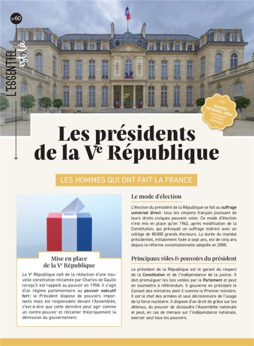 Emprunter Les présidents de la Ve République. Les hommes qui ont fait la France livre