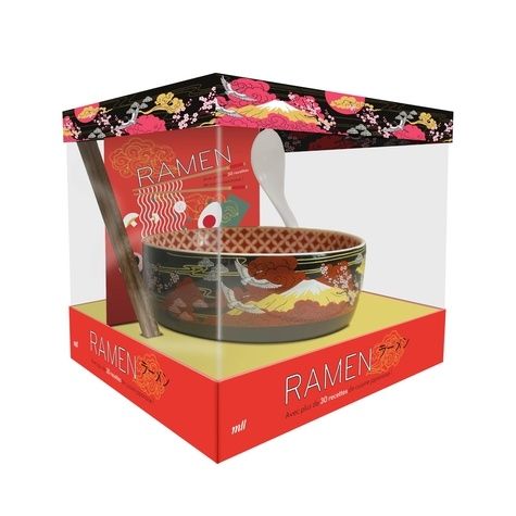 Emprunter Coffret ramen, avec plus de 30 recettes de cuisine japonaise ! Avec un bol et une cuillère en cérami livre