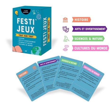 Emprunter FESTIJEUX - TOUT SUR TOUT - + DE 600 QUESTIONS DE CULTURE GENERALE ! livre