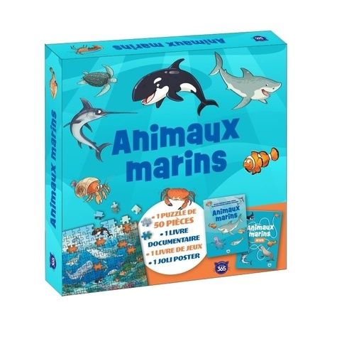 Emprunter Coffret puzzle documentaire - Animaux marins livre