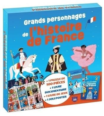 Emprunter Grands personnages de l'histoire de France. Coffret avec 1 puzzle de 100 pièces, 1 livre documentair livre