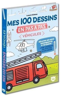 Emprunter Mes 100 dessins en pas à pas. Véhicules livre