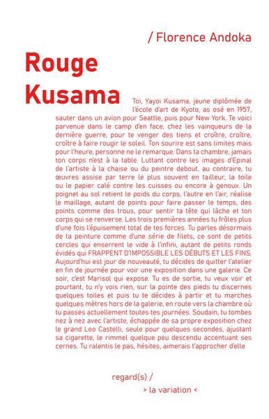 Emprunter Rouge Kusama livre