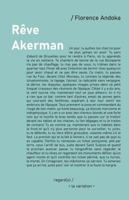 Emprunter Rêve Akerman livre