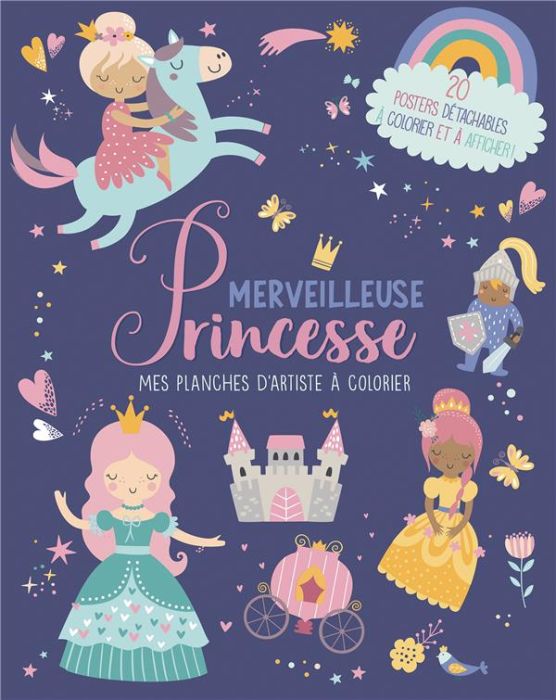 Emprunter Merveilleuses princesses. 20 posters détachables à colorier et à afficher ! livre