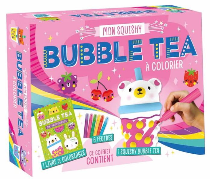 Emprunter Mon squishy bubble tea à colorier. Coffret avec 1 livre de coloriage, 6 feutres, 1 squishy bubble te livre