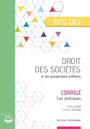 Emprunter Droit des sociétés et des groupements d'affaires UE 2 du DCG. Corrigé, Edition 2024-2025 livre