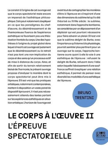 Emprunter Le corps spectatoriel à l'épreuve livre