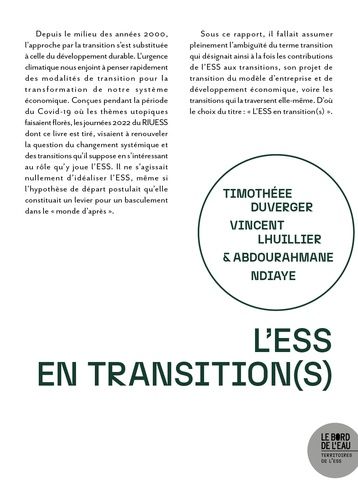 Emprunter L'ESS en transition(s) livre