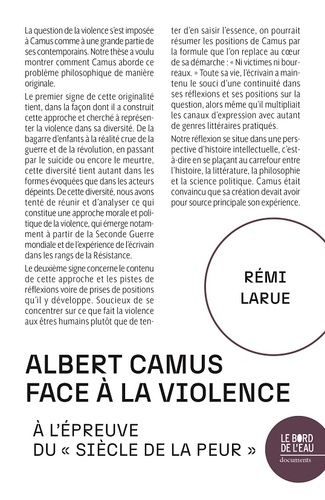 Emprunter Albert Camus face à la violence. A l'épreuve du 