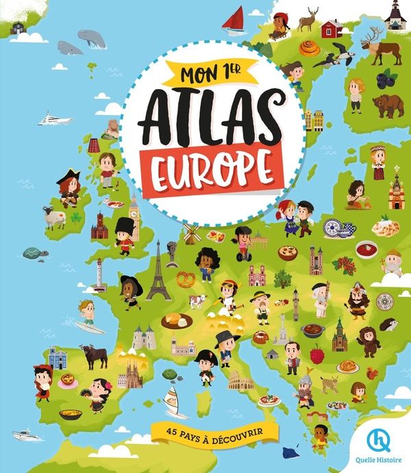 Emprunter Mon 1er atlas Europe. 45 pays à découvrir livre