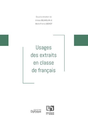 Emprunter Usages des extraits en classe de français livre