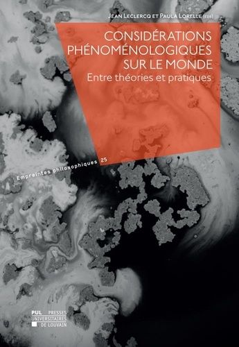 Emprunter Considérations phénoménologiques sur le monde. Entre théories et pratiques livre