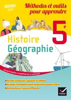 Emprunter Histoire géographie 5e. Méthodes et outils pour apprendre, Edition 2017 livre