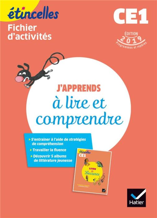 Emprunter Français CE1 J'apprends à lire et comprendre Etincelles. Fichier d'activités, Edition 2019 livre