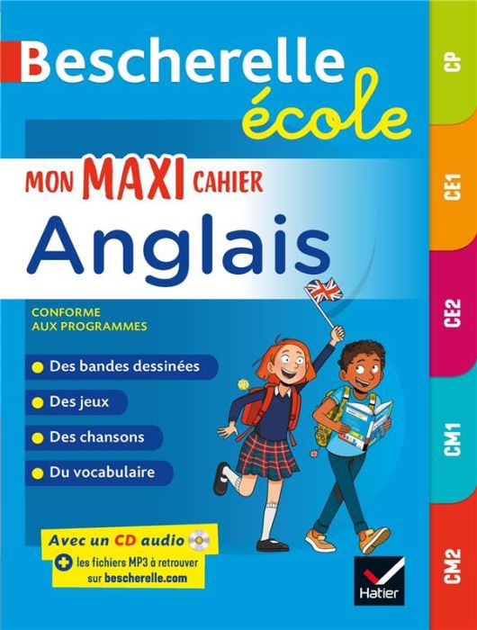 Emprunter Mon maxi cahier d'anglais CP, CE1, CE2, CM1, CM2. Avec 1 CD audio MP3 livre