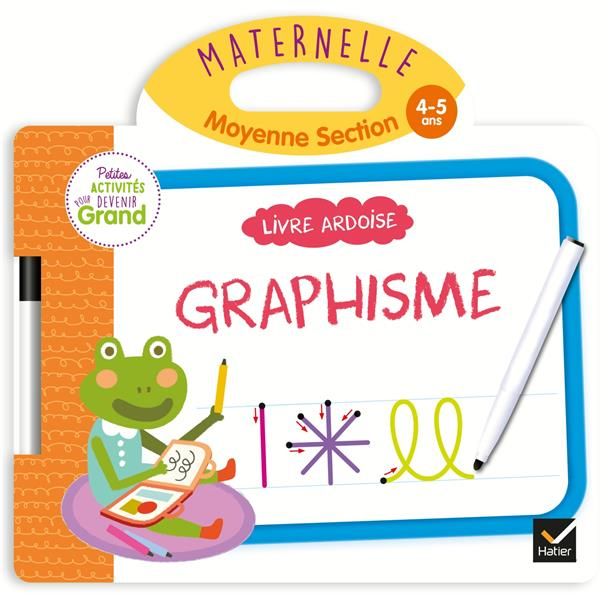 Emprunter Livre ardoise Graphisme Maternelle Moyenne Section. Avec un feutre effaçable livre