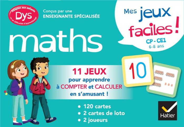 Emprunter Mes jeux de maths facile ! CP-CE1 [ADAPTE AUX DYS livre