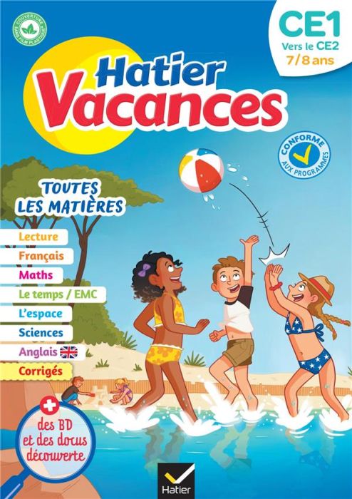 Emprunter Hatier vacances CE1 vers le CE2. Toutes les matières livre