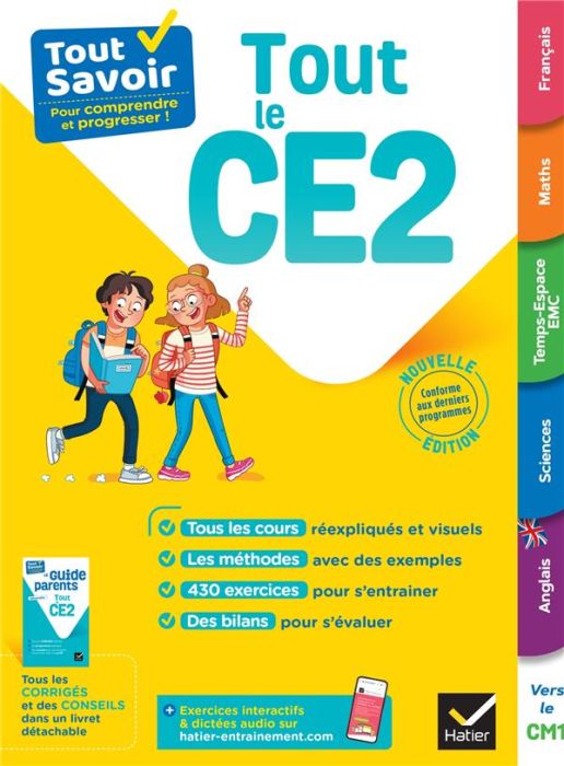 Emprunter Tout le CE2. Avec le Guide parents détachable livre