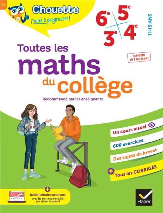 Emprunter Toutes les maths du collège. 6e - 5e - 4e - 3e livre