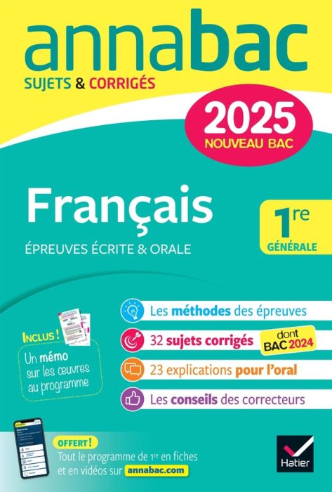 Emprunter Français 1re générale. Sujets & Corrigés, Edition 2025 livre